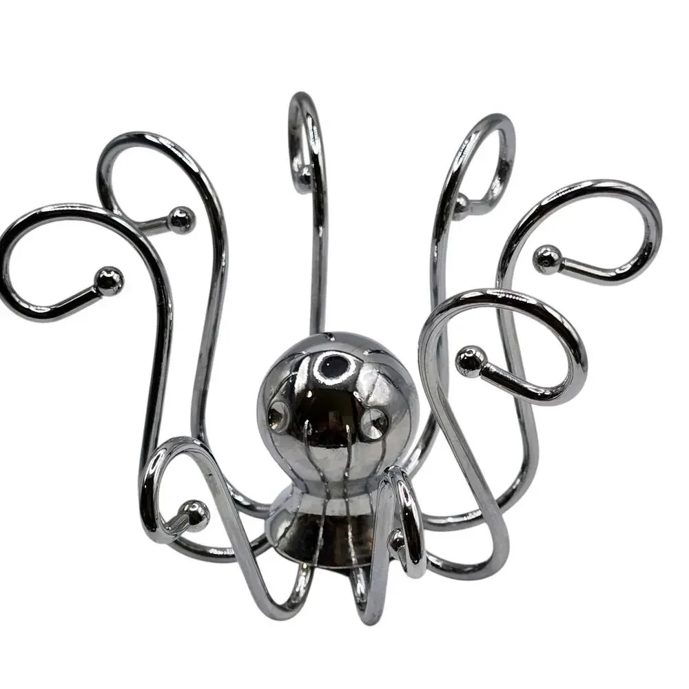 Octopus Ring Holder Umbra Metal Ring Display Mirror Silver Tone 2.5
